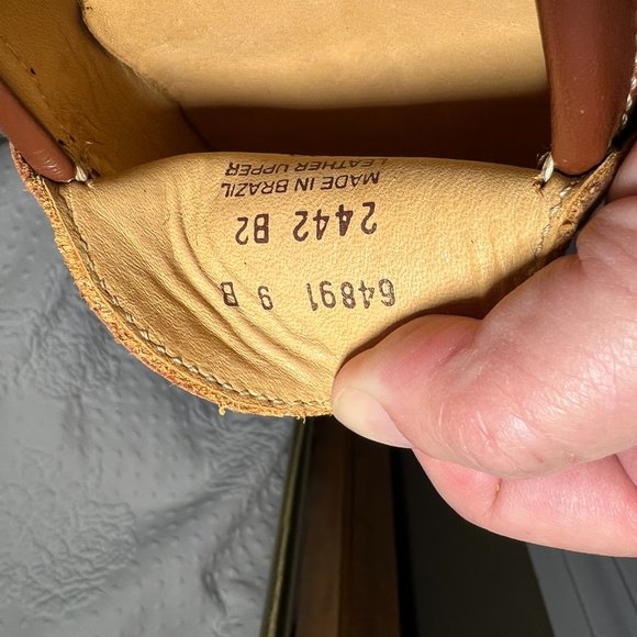NEW Brown leather driving loafers/moccasins - Lands' End - Picture 6 of 9